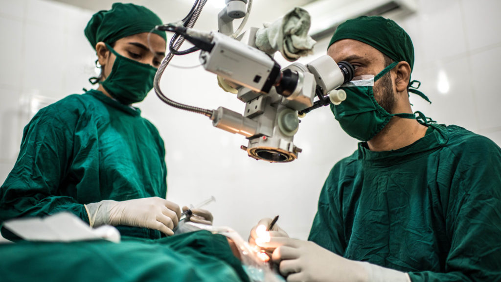 Cataract surgery Protecting sight Sightsavers