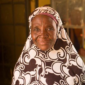 Hadiza Ibrahim from Nigeria smiles following a mass drug administration programme that helped to treat her trachoma.