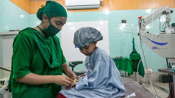 Muslima is about to go into surgery.