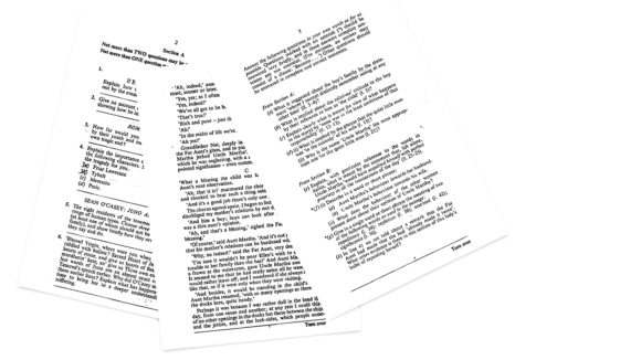 A pile of papers.