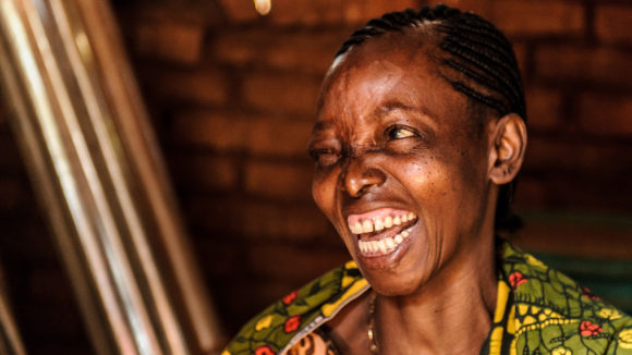 Fatuma from Tanzania laughing