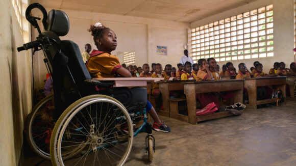 The stakes of inclusive education, analysed by Liesbeth Roolvink from  Sightsavers