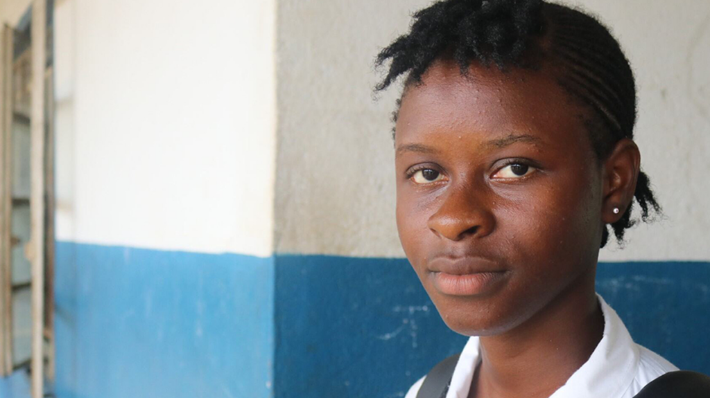 Student Haja has faced challenges at school due to poor vision, which affected her attendance and performance.