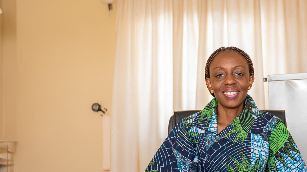 Joy Shu’aibu, Sightsavers’ country director in Nigeria.